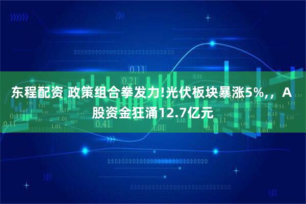 东程配资 政策组合拳发力!光伏板块暴涨5%,，A 股资金狂涌12.7亿元