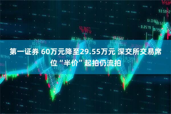第一证券 60万元降至29.55万元 深交所交易席位“半价”起拍仍流拍